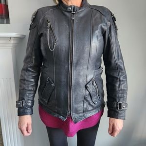Harley Davidson LG leather riding jacket
